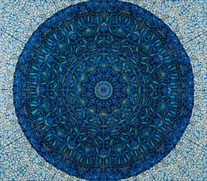 和美术馆馆藏 《神圣》 达明安·赫斯特 蝴蝶拼画,2007 ,©和美术馆 和美术馆馆藏 《神圣》 达明安·赫斯特 蝴蝶拼画,2007 ,©和美术馆