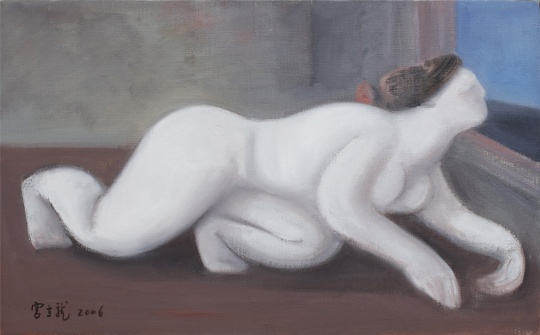 宫立龙《白》33x53cm 布面油画 2006
