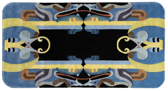 庞薰琹《工艺美术集06-地毯 》155x290cm 羊毛、丝线 1941设计，2019制作
