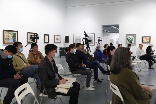势象空间负责人李大钧在“艺术品网拍的兴起和艺术品公开市场的到来”的讲座现场