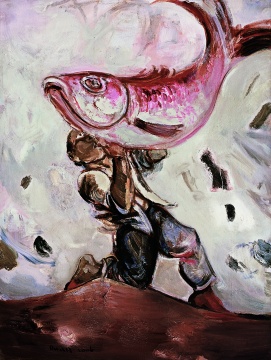 《大鱼之三 》布面油画 160×120cm 2006 