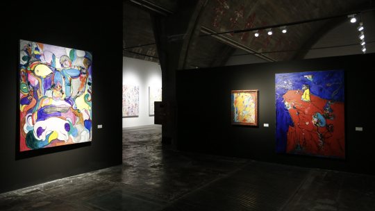 “娄申义：风花雪月”展览现场 