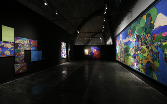 “娄申义：风花雪月”展览现场 