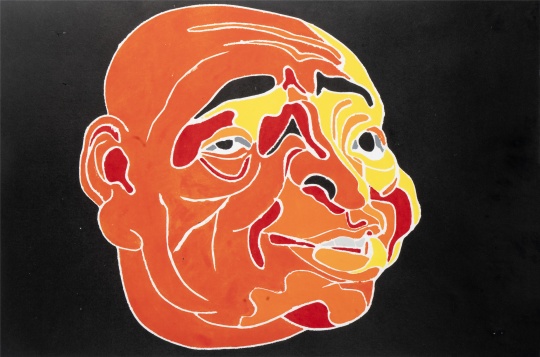 《2020》40x60cm 木刻版画 2020 