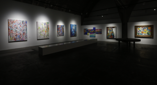 “娄申义：风花雪月”展览现场 