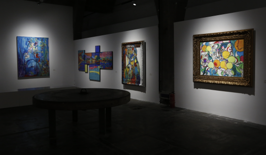“娄申义：风花雪月”展览现场 