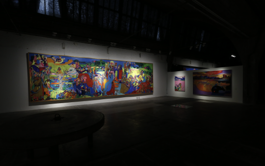 “娄申义：风花雪月”展览现场 