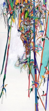 娄申义 《飞竹》150x200cm 布面丙烯 2021 
