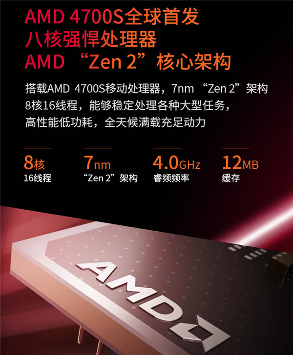AMD 4700S神秘处理器全球首发：Zen2架构、GDDR6显存