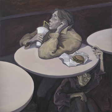 李然 《同为拉撒路》 布面油画 120 x 120 cm 2021 