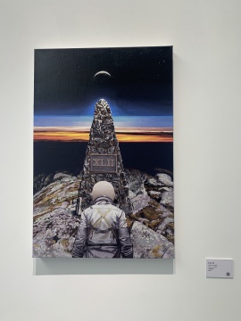 Scott Listfield专为展览创作的《XL II》 51×76cm 布面油画 2021 