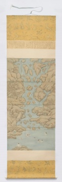 彭薇《水中天使》76x256cm 纸本设色 2016 彭薇《水中天使》76x256cm 纸本设色 2016