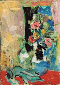 《无题99》45.5×32.5cm 油画布数码版画 2021 《无题99》45.5×32.5cm 油画布数码版画 2021