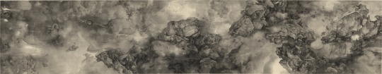 《天道幽明》69×354cm 绢本水墨 2021 《天道幽明》69×354cm 绢本水墨 2021