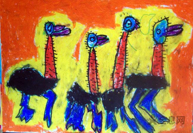 兒童繪畫流溢藝術的“樸”與“真” 背后藏著孩子有趣的童心！