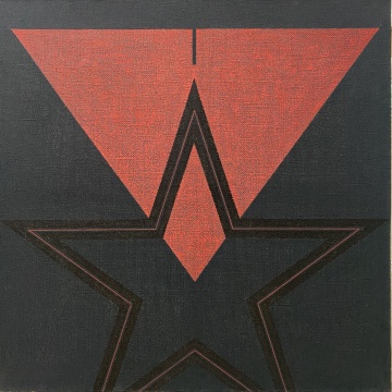 《朱砂》 100×100cm 布面矿物质颜色 2018 《朱砂》 100×100cm 布面矿物质颜色 2018