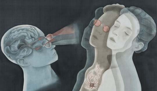 武一杉 《雾霭》50 × 80cm 绢本设色 2019 武一杉 《雾霭》50 × 80cm 绢本设色 2019
