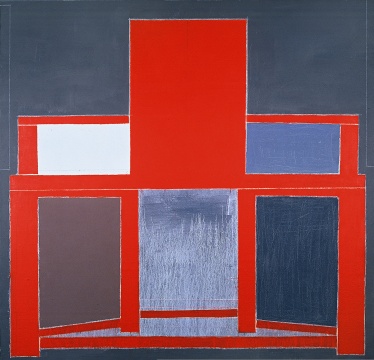 毛旭辉 《红色靠背椅》 195×195cm 布面油画 2010 毛旭辉 《红色靠背椅》 195×195cm 布面油画 2010