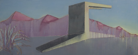 毛旭辉 《倒下的椅子与干涸的河床》 120×300cm 布面丙烯 2011 毛旭辉 《倒下的椅子与干涸的河床》 120×300cm 布面丙烯 2011