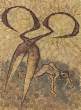 毛旭辉 《剪刀丛林·光芒》 300×220cm 布面丙烯、油画 2018-2019 毛旭辉 《剪刀丛林·光芒》 300×220cm 布面丙烯、油画 2018-2019
