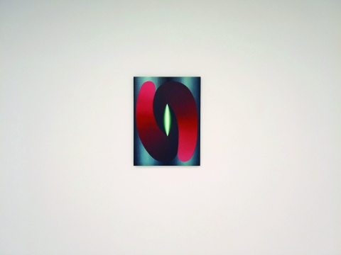 洛伊·霍洛韦尔 《红与蓝的相交》 71.1×53.3cm 布面油画 2015 洛伊·霍洛韦尔 《红与蓝的相交》 71.1×53.3cm 布面油画 2015