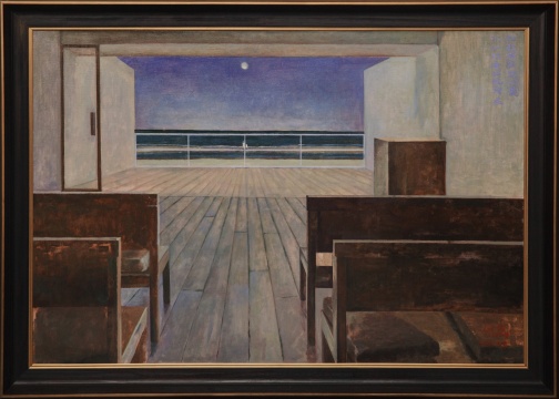 付蕊 《一首蓝色的诗 II》 80x120cm 布面油画 2020 付蕊 《一首蓝色的诗 II》 80x120cm 布面油画 2020