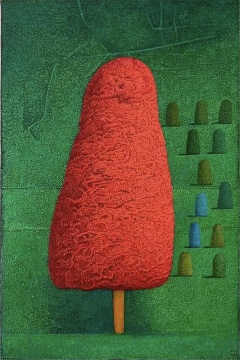 张弓 《12块石头1》 30×20cm 布面油画 2021 张弓 《12块石头1》 30×20cm 布面油画 2021
