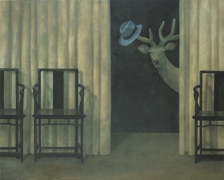 徐累 《鹿顶记》 65×88cm 纸本 1998 徐累 《鹿顶记》 65×88cm 纸本 1998
