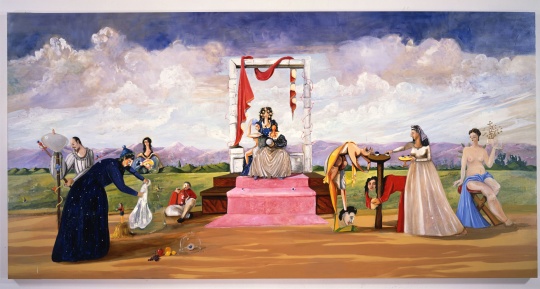 乔治·康多 《圣露西的愿景》 223.5 x 443.2 cm 布面油彩 1992–1993 © 乔治·康多,私人收藏,摄影:Ellen Page Wilson 乔治·康多 《圣露西的愿景》 223.5 x 443.2 cm 布面油彩 1992–1993 © 乔治·康多,私人收藏,摄影:Ellen Page Wilson