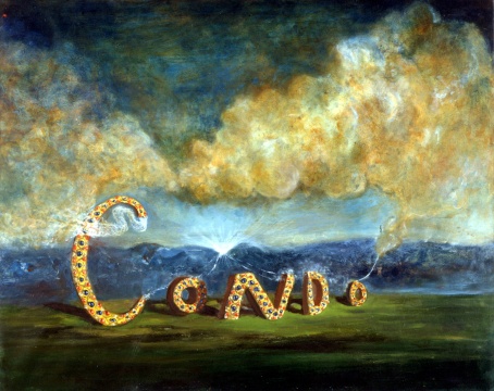 乔治·康多 《造云者》 66x81.3cm 布面油彩 1984 © 乔治·康多,艺术家收藏,摄影:马丁·帕塞基安 乔治·康多 《造云者》 66x81.3cm 布面油彩 1984 © 乔治·康多,艺术家收藏,摄影:马丁·帕塞基安