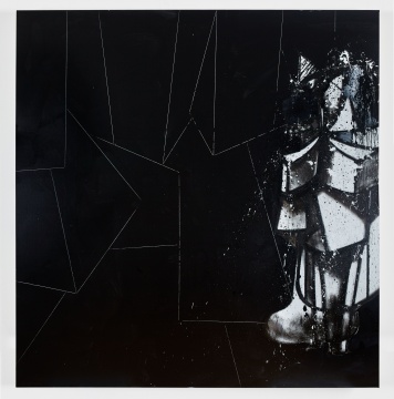 乔治·康多《非人类》208.3 x 213.4 cm 亚麻布油彩、颜料棒 2019© 乔治·康多,艺术家收藏,摄影:马丁·帕塞基安 乔治·康多《非人类》208.3 x 213.4 cm 亚麻布油彩、颜料棒 2019© 乔治·康多,艺术家收藏,摄影:马丁·帕塞基安