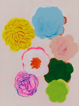 《花朵2021之三》 40x30cm 布面丙烯 2021 《花朵2021之三》 40x30cm 布面丙烯 2021