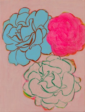 《花朵2021之八 》 30.5x23cm 布面丙烯 2021 《花朵2021之八 》 30.5x23cm 布面丙烯 2021