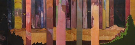 《丛林》 180X520cm 布面丙烯 2018 《丛林》 180X520cm 布面丙烯 2018