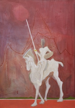 《骑士》 200X140cm 布面丙烯 2020年 《骑士》 200X140cm 布面丙烯 2020年