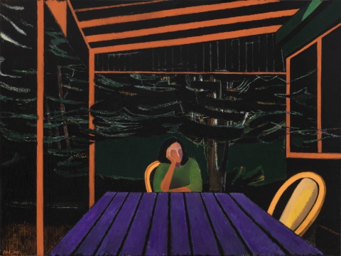 代洲《傍晚》80x60cm 布面油画 2020 代洲《傍晚》80x60cm 布面油画 2020