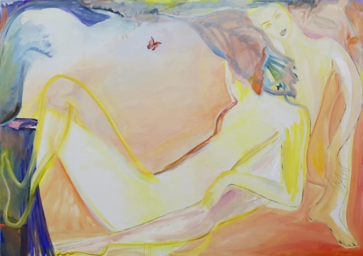 颜秉倩 《无题》147×208cm 布面油画 2021 © 颜秉倩, 图片由艺术家提供 颜秉倩 《无题》147×208cm 布面油画 2021 © 颜秉倩, 图片由艺术家提供