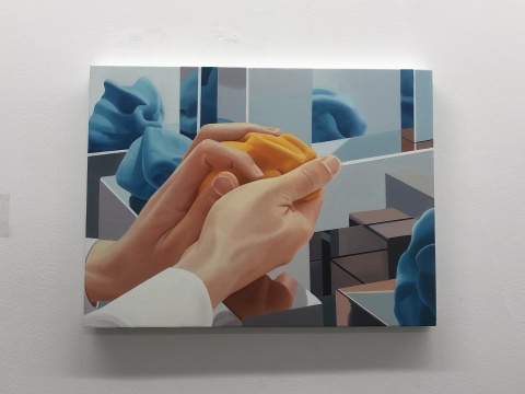 梁浩《火焰的形状》 40×30cm 布面油画 2021 梁浩《火焰的形状》 40×30cm 布面油画 2021
