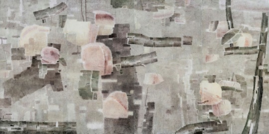 夏禹 《桃园》 300×600cm 铝板坦培拉 2020 夏禹 《桃园》 300×600cm 铝板坦培拉 2020