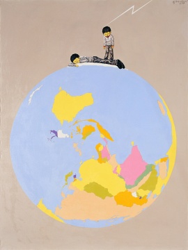 李继开 《孤独的行星》 200×150cm 布面丙烯 2009 李继开 《孤独的行星》 200×150cm 布面丙烯 2009