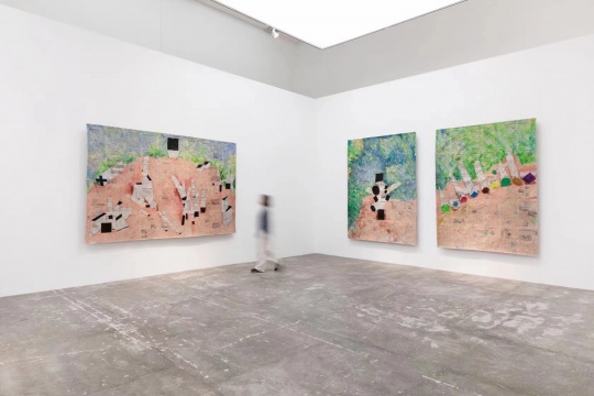 “半自动方式3”展览现场,肖武聪作品 “半自动方式3”展览现场,肖武聪作品