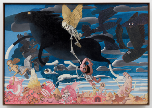 张弓 ZHANG Gong，来了 1 Advent 1，2020，布面油画 oil on canvas，45.6×65.5 cm，47×67 cm, framed 