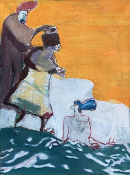 《橘色天空》 布面油画40x30cm2021 《橘色天空》 布面油画40x30cm2021