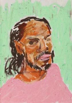 《居民》16.6×13.1cm 纸本油画棒 2021 《居民》16.6×13.1cm 纸本油画棒 2021