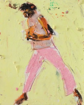 《居民》6×7.5cm 纸本油画棒 2021 《居民》6×7.5cm 纸本油画棒 2021