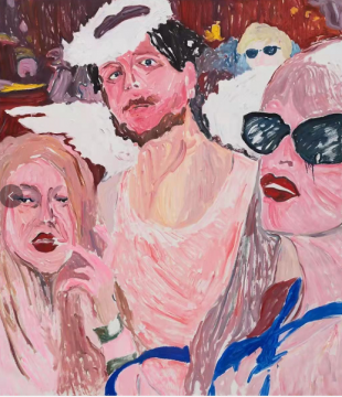 《居民-舞会》200×180cm 布面油画 2021 《居民-舞会》200×180cm 布面油画 2021
