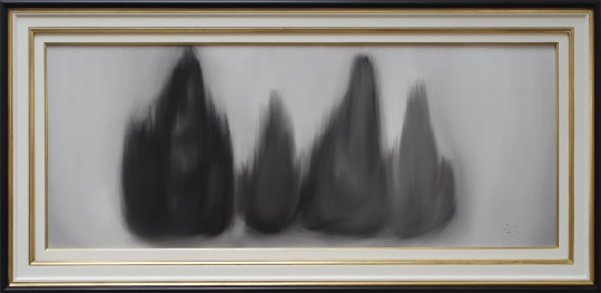 赵赵《笋》60x150cm 布面油画 2021 赵赵《笋》60x150cm 布面油画 2021