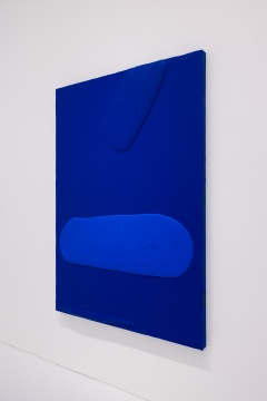 《蓝色的傲慢》 220×160×10 cm 木板丙烯 2022 《蓝色的傲慢》 220×160×10 cm 木板丙烯 2022