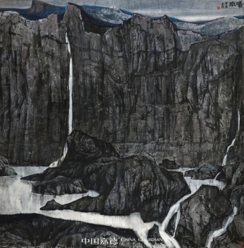周思聪 《曦微》 166.0×164.5 cm 镜心 设色纸本 1981 周思聪 《曦微》 166.0×164.5 cm 镜心 设色纸本 1981