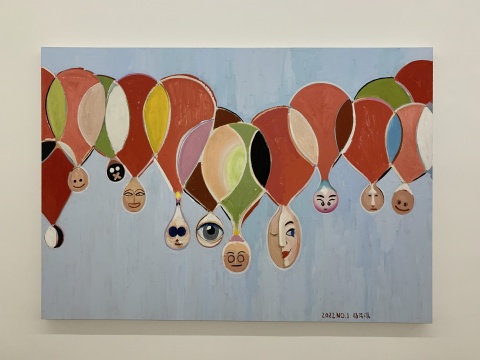 《摩登时代No.1》140×200cm 布面油画 2022 《摩登时代No.1》140×200cm 布面油画 2022